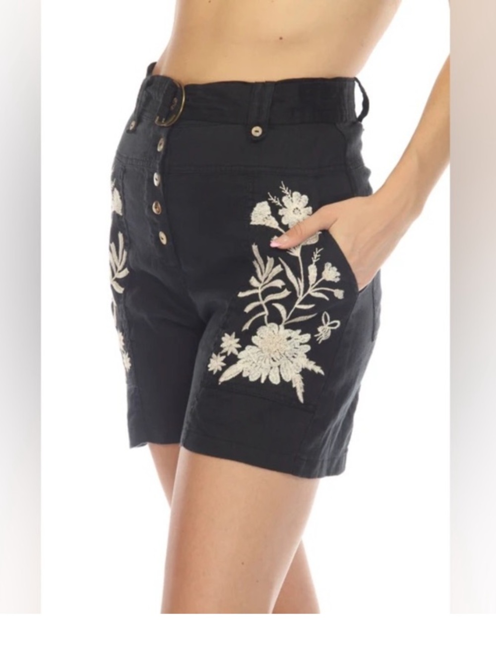 Johnny Was | NWT Marseille belted short